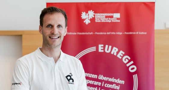 Premio Innovazione, secondo posto a Luca Benedetti dell'azienda B2Labtech di Rovereto (Foto: EFA/Philipp Huber)