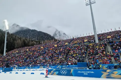 Circa 172.000 persone hanno assistito alle gare olimpiche di biathlon ad Anterselva. Per questo, ogni giorno sono state impiegate oltre 1500 persone, per lo più volontari. (Foto: USP)