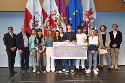 La classe Convitto della Scuola Professionale Provinciale alberghiera C. Ritz di Merano. (Foto: Land Tirol/Dorfmann)