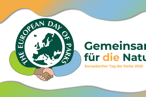 Am Samstag, 24. Mai 2025, findet im Südtiroler Teil des Nationalparks Stilfserjoch der Aktionstag „Stelvio Park Day“ mit vielen Angeboten für Besucherinnen und Besucher statt. (Logo: Europäischer Tag der Parke)