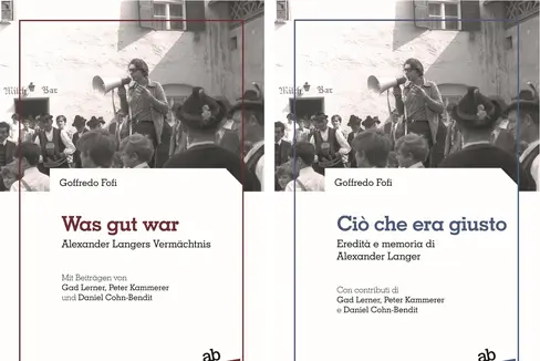 La copertina del libro di Goffredo Fofi sulla figura e l'opera di Alexander Langer (Foto: Biblioteca provinciale Dr. Friedrich Teßmann)