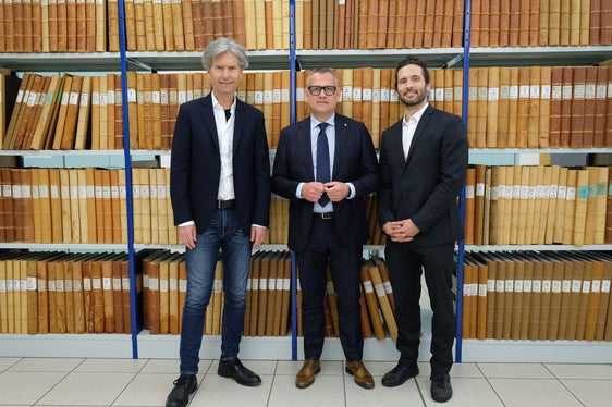 Landesrat Christian Bianchi mit Abteilungsdirektor Peter Kasal und Ressortdirektor Davide Gemmellaro. (Foto: LPA/Gianluca Crocco)