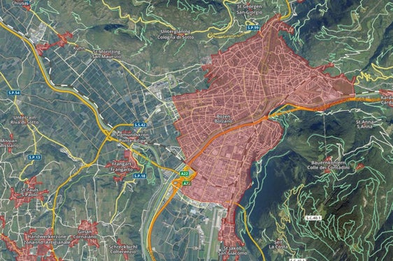 La ortofoto è consultabile dal Geobrowser della Provincia autonoma di Bolzano. (Foto: ASP/Geobrowser)
