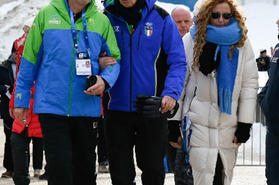 Kompatscher con il presidente del Coni e del Comitato organizzatore di Milano Cortina 2026 Giovanni Malagò (Foto: Comitato Coppa del Mondo Biathlon Anterselva)