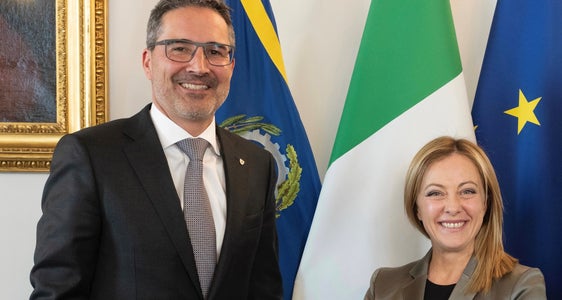 Landeshauptmann Kompatscher und Ministerpräsidentin Giorgia Meloni (Foto: governo.it)