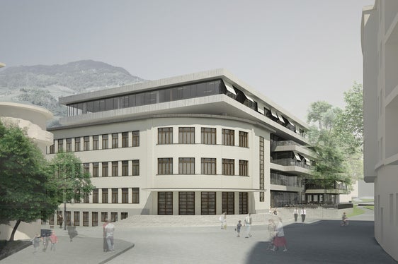 Il rendering del futuro Polo bibliotecario provinciale (Foto: ASP)