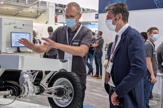 Mobilitätslandesrat Daniel Alfreider hat sich auf der international bedeutenden Mobilitätsplattform IIA Mobility über die neuesten Entwicklungen im Bereich Mobilität informiert. (Foto: LPA/Ingo Dejaco)