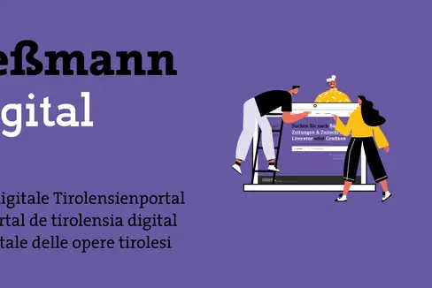 Il portale digitale Teßmann digital dell'omonima biblioteca provinciale si presenta con una nuova interfaccia utente moderna e chiara (Fonte: ASP/Biblioteca provinciale Teßmann)