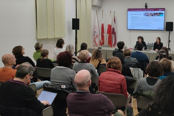 Die gestrige Vorstellung in der Casa Moggioli in Trient (Foto: Euregio)