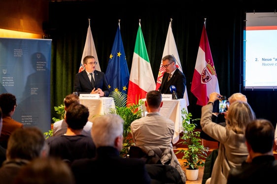 La presidente Meloni si era impegnata per il ripristino delle nostre competenze autonomistiche, ma in più abbiamo avuto altre competenze esclusive, ha commentato il presidente della Provincia autonoma di Trento, Maurizio Fugatti. (Foto: USP/Manuela Tessaro)