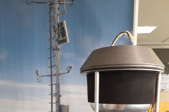 Apparecchiatura per la misurazione delle precipitazioni (Foto: ASP/Maja Clara)