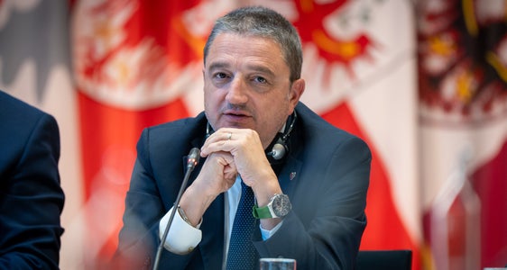 Il presidente della Provincia autonoma di Trento, Maurizio Fugatti (Foto: Land Tirolo/Neuner)