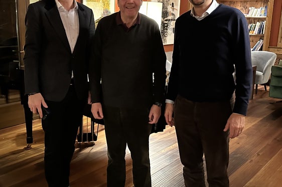 Il presidente Kompatscher, il commissario europeo Gentiloni e il vicepresidente Alfreider a Dobbiaco (Foto: ASP)