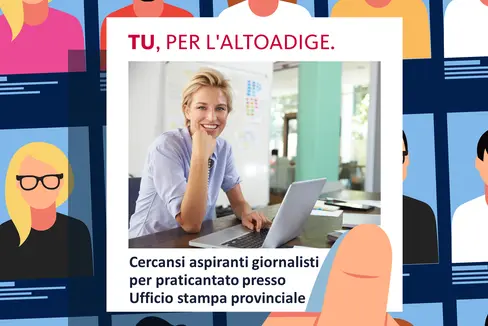 L'Ufficio stampa della Provincia cerca due collaboratori all'informazione. Questi potranno svolgere il praticantato, che è prerequisito per l'ammissione all'esame di giornalismo. Candidature sino al 27 febbraio (Foto: ASP)