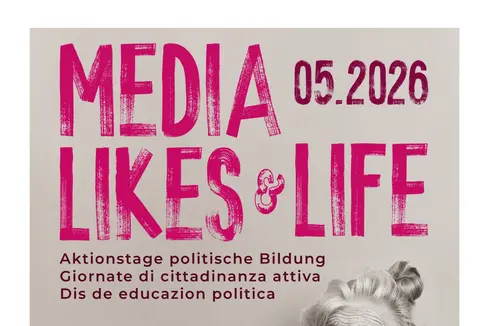 Wer Aktionen im Rahmen der Aktionstage Politische Bildung 2026 organisieren möchte, sollte dies beim Amt für Weiterbildung und Sprachen melden. (Grafik: Amt für Weiterbildung und Sprachen)