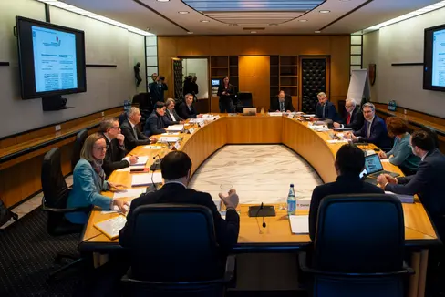 Un giorno dopo l'elezione da parte del Consiglio provinciale, la nuova Giunta si è riunita oggi (2 febbraio) per la sua prima seduta. (Foto: ASP/Fabio Brucculeri)