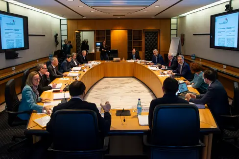 Un giorno dopo l'elezione da parte del Consiglio provinciale, la nuova Giunta si è riunita oggi (2 febbraio) per la sua prima seduta. (Foto: ASP/Fabio Brucculeri)