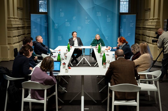 Tre i punti al centro dell'incontro con i media degli assessori Philipp Achammer e Magdalena Amhof: apprezzamento, salvaguardia e prospettive future (Foto: USP/Fabio Brucculeri)