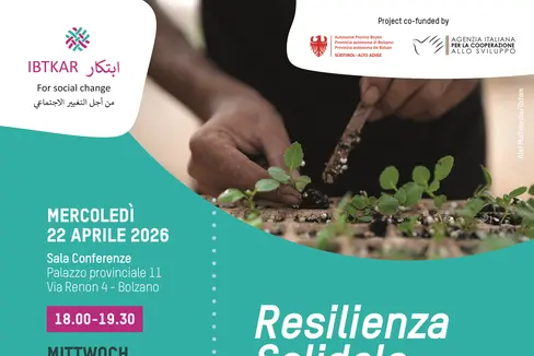 Il 22 aprile, un evento informativo organizzato dall'Ufficio Volontariato e solidarietà si concentrerà sulla resilienza solidale.