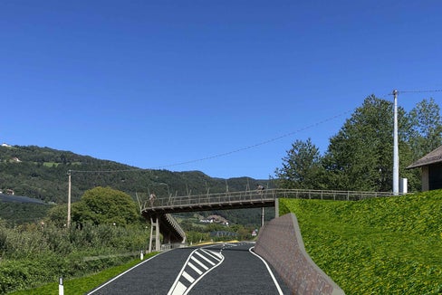 Per ridurre la situazione di pericolo e promuovere la mobilità sostenibile sono previsti due attraversamenti pedonali e ciclabili al km 7+420 e 8+350 della SS48. (Foto: ASP/Ripartizione infrastrutture)