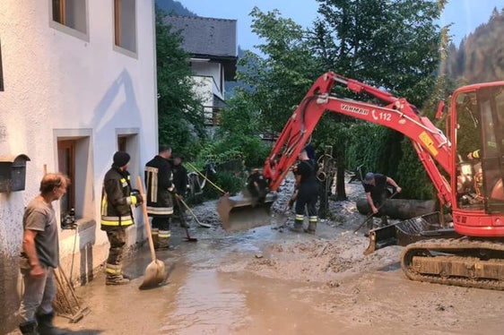 Un'altra immagine dei danni provocati dal maltempo a Fleres (Foto: ASP/Agenzia per la Protezione civile)