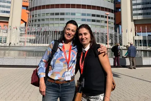 Grazie al progetto Erasmus “My Europe” all'IC Bolzano IV Oltrisarco, a fine settembre, la prima mobilità di 2 docenti, Eleonora Boldrin e Celestina De Venere, che hanno trascorso una settimana all’Istituto GRG Franklinstrasse 26 di Vienna (Foto: ASP/IC Bolzano IV Oltrisarco )