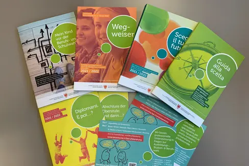 Die Broschüren des Amtes für Ausbildungs- und Berufsberatung bieten Entscheidungshilfe bei der Ausbildungswahl. Nun wurden sie wieder auf den aktuellen Stand gebracht. (Foto: LPA)