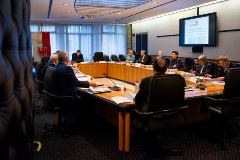 La Giunta provinciale ha tenuto la sua prima seduta venerdì 2 febbraio, iniziando così i lavori della nuova legislatura. Lunedì 30 dicembre è in programma l'ultima seduta del 2024. (Foto: USP/Fabio Brucculeri)