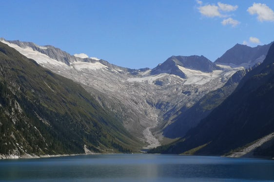 Der Schlegeiskees im Zillertal in Tirol im Jahr 2024, fotografiert von Reinhold Friedrich. (Foto: LPA/Archiv Österreichischer Alpenverein)