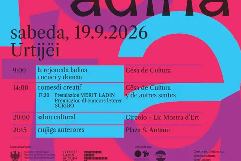 Deplù n con’ dl Di dla cultura ladina uniral partì ntan na cunferënza stampa ai 9 de setëmber.