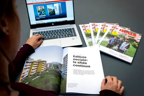 L'ultimo numero della rivista nëus, anno 2023, è stato pubblicato. Storia di copertina dedicata alla “Edilizia sociale: la sfida continua”. Verrà inviato agli abbonati e potrà essere letto online (Foto: ASP/Fabio Brucculeri)