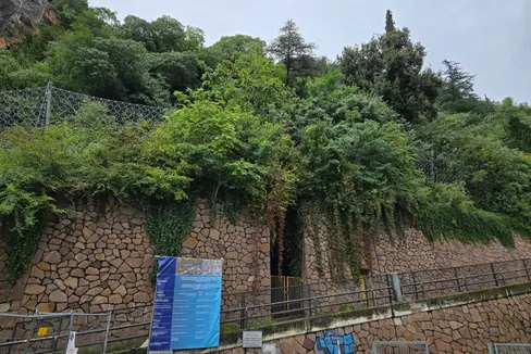 Sono stati completati i lavori eseguiti su incarico dell'Agenzia Demanio provinciale per mettere in sicurezza il pendio sopra il centro di riabilitazione in via Fago a Bolzano. (Foto: USP/Agenzia Demanio provinciale)