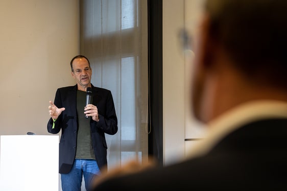 Über den Beitrag von EURAC Research zur neu gegründeten Allianz berichtete Marc Zebisch. (Foto: LPA/Luca Guadagnini)