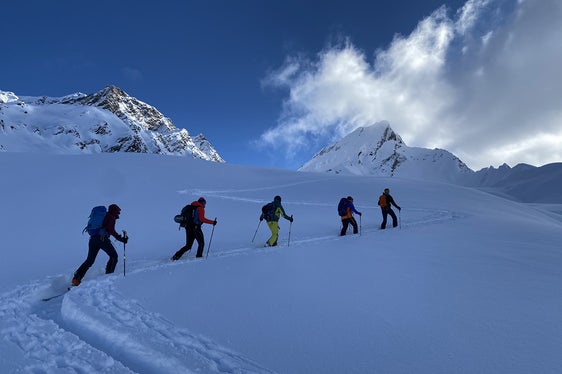 Skitourengeher und Schneeschuhwanderer sind zu einem rücksichtsvollen und naturverträglichen Verhalten aufgerufen, um Wildtiere im Winter nicht zu stören. (Foto: LPA/Ulrich Veith AVS)