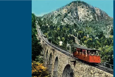 Il manifesto che celebra i 120 anni della funicolare della Mendola (Foto: ASP/Sta - Strutture Trasporti Alto Adige SpA)