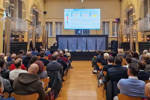 Asphalt CAM strade è il workshop organizzato dall'Ufficio Geologia e prove materiali in collaborazione con l'Ordine degli ingegneri, per far luce sul decreto CAM strade. (Foto: USP/Gianluca Crocco)