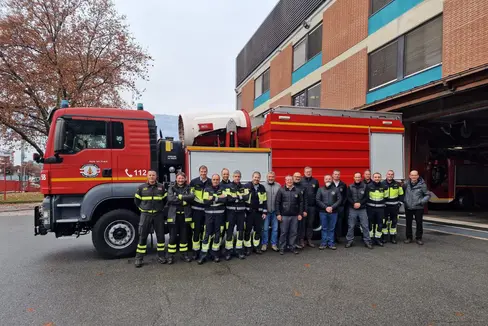 Partito il corso di due settimane per 6 vigili del fuoco del corpo permanente e 6 membri del corpo forestale provinciale (Foto: USP/Corpo permanente dei vigili del fuoco)