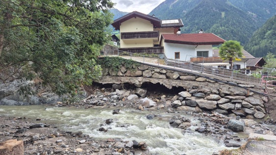 La situazione dopo le colate detritiche sul rio della Clava. (Foto: USP/Ufficio Sistemazione bacini montani ovest)