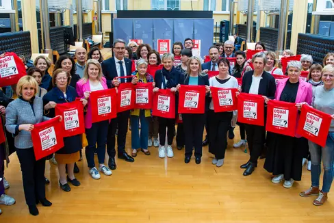 Lavorare insieme per una retribuzione più equa: 72 organizzazioni partecipano all'Equal Pay Day il 21 aprile 2023 (Foto: ASP/Fabio Brucculeri)
