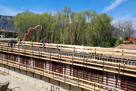 Wasserrückhaltebauwerk im Aldeinerbach (Foto: LPA/Agentur für Bevölkerungsschutz)