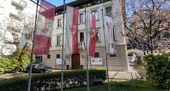 Der nächste Euregio-Dienstag findet am 15. April ab 10 Uhr in der Casa Moggioli (im Bild) in Trient statt. (Foto: Euregio)