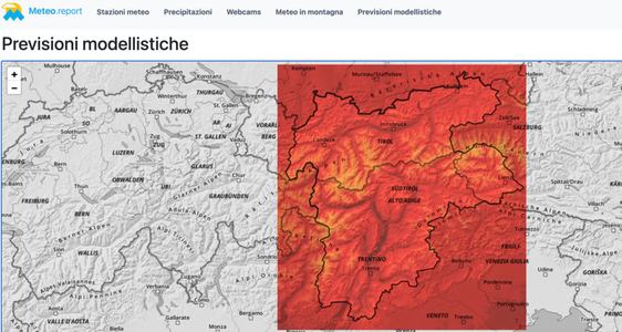 Novità per il bollettino meteorologico dell‘Euregio: una sezione previsioni modellistiche realizzata in collaborazione con MeteoSvizzera (Foto: Euregio)