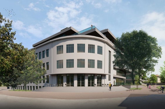 Con la consegna delle chiavi all'impresa CMB è stato ufficializzato l'avvio dei lavori per la realizzazione del Polo bibliotecario nel complesso Ex Pascoli a Bolzano. In seguito alla rimozione degli elementi non strutturali che precede la demolizione, a gennaio si procederà con l'installazione delle recinzioni e la definizione delle aree logistiche, dei percorsi di cantiere e dei campi base. Nell'immagine un rendering del progetto. (Foto: USP/Ripartizione Edilizia e Servizio tecnico)