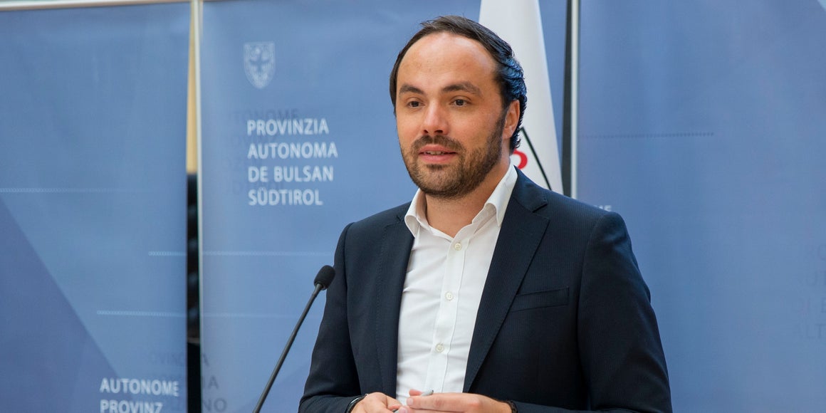 Un'immagine dell'assessore Philipp Achammer (Foto. ASP)