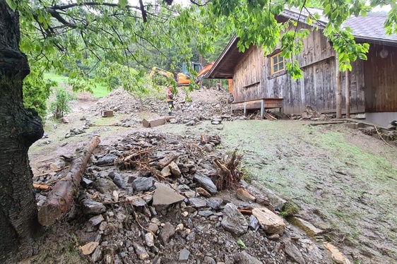 Numerosi i danni causati dal maltempo, che hanno riguardato circa 50 abitazioni della zona. (Foto: ASP/Area funzionale bacini montani)