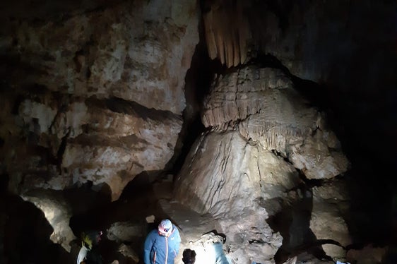 Sulle tracce dell'orso Speleo: la formazione nella Grotta del Conturines ha offerto uno spazio di scambio e nuove idee. (Foto: ASP/Ufficio Natura)