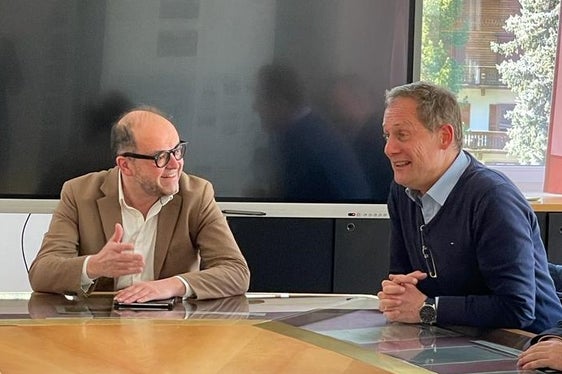 l'assessore provinciale Massimo Bessone con sindaco del Comune di Brennero, Martin Alber, per discutere di nuovi progetti di riqualificazione del territorio (Foto: ASP)