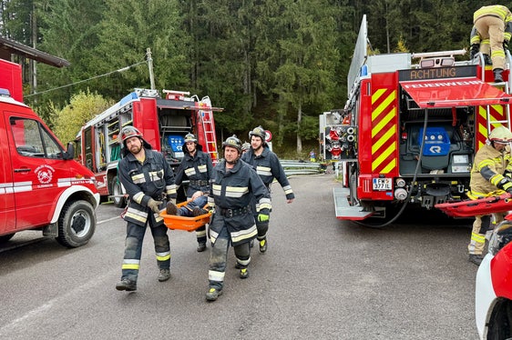 Auch zahlreiche Freiwillige Feuerwehren waren an der Großübung Eurex.24 beteiligt (Foto: LPA/Landesverband der Freiwilligen Feuerwehren/Diddi Osele)