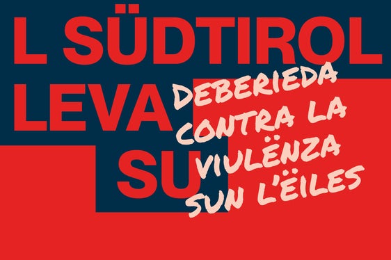 Das Plakat in ladinischer Sprache. (Quelle: Agentur für Presse und Kommunikation)