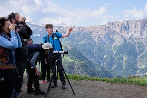 Wissenswertes über Vögel erfahren Interessierte bei den Vogelwanderungen, die einige Naturparkhäuser im August anbieten. (Foto: LPA/Landesamt für Natur/Oliver Oppitz)